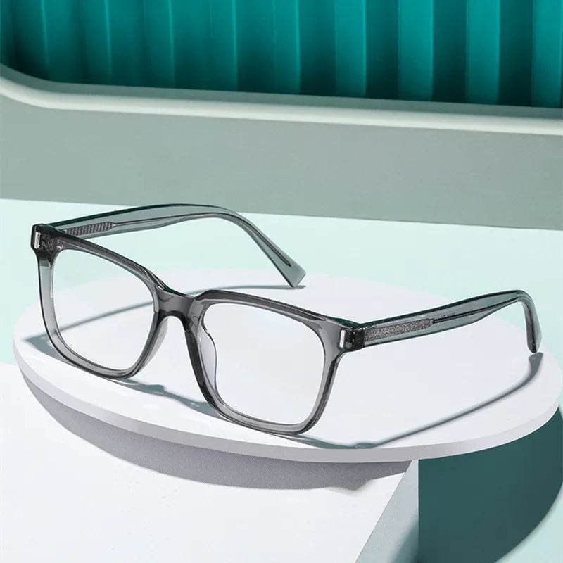 Kocolior Unisex Full Rim Square Acetate Hyperopic Reading Glasses 2091 Reading Glasses Kocolior   