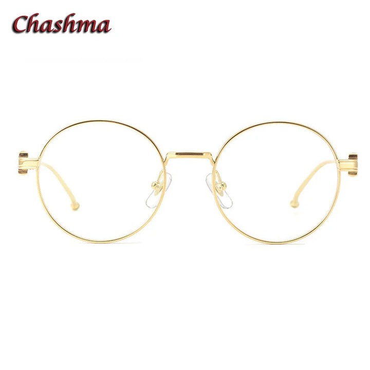 Chashma Ochki Women's Full Rim Round Titanium Eyeglasses 310293