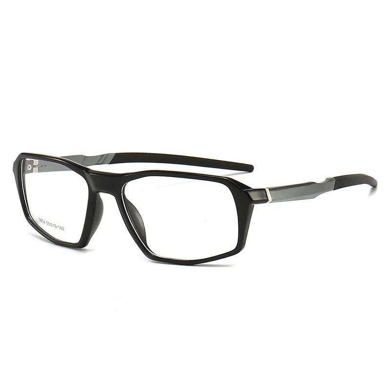 Yimaruili Unisex Full Rim Square Tr 90 Aluminum Sport Eyeglasses 5854