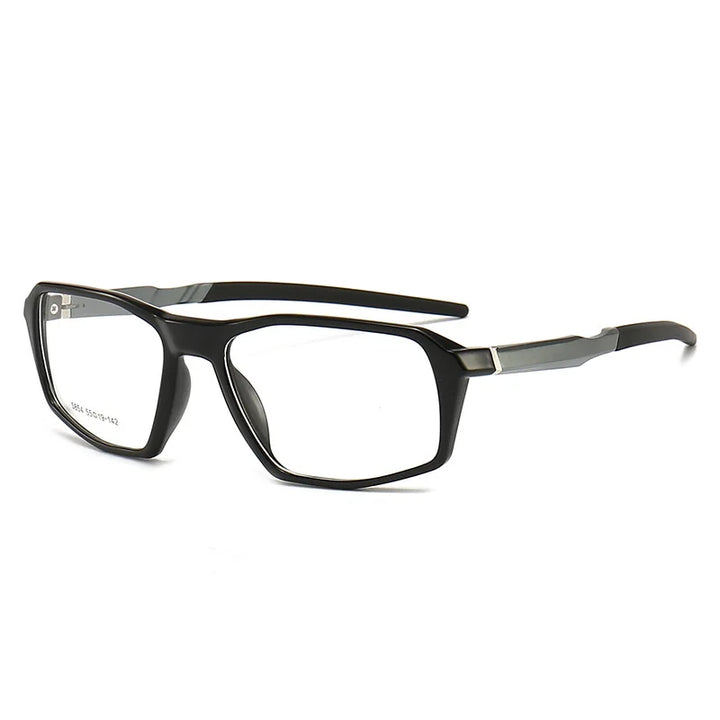 Yimaruili Unisex Full Rim Square Tr 90 Aluminum Sport Eyeglasses 5854