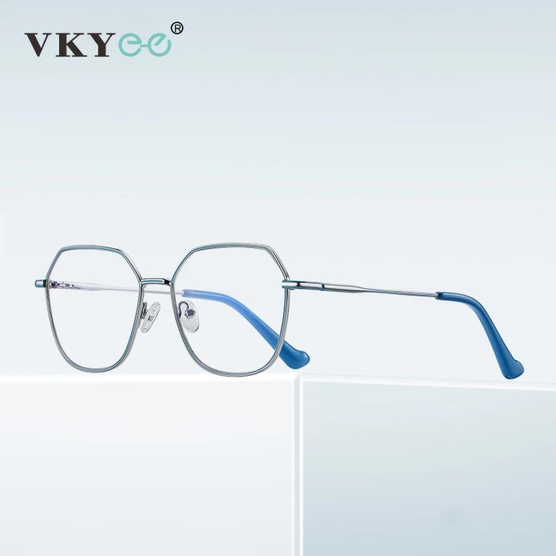 Vicky Women's Full Rim Polygon Alloy Reading Glasses 3040 Reading Glasses Vicky