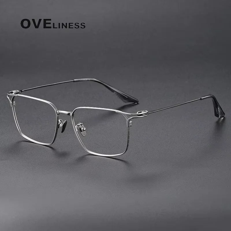 Oveliness Unisex Full Rim Square Titanium Eyeglasses 81001