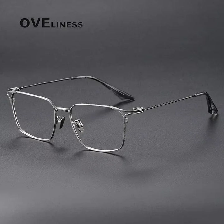 Oveliness Unisex Full Rim Square Titanium Eyeglasses 81001