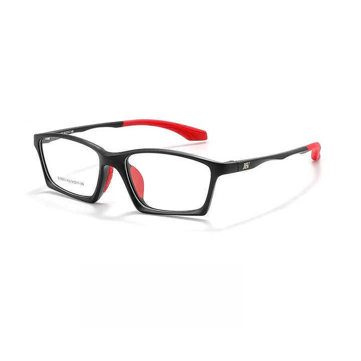 Yimaruili Unisex Full Rim Square Polycarbonate Sport Eyeglasses Y5003 Full Rim Yimaruili Eyeglasses Matte Black