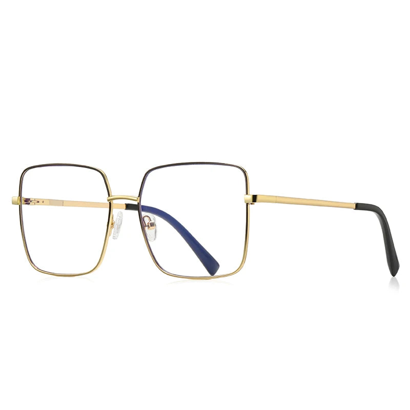 Vicky Unisex Full Rim Stainless Steel Square Reading Glasses 3089 Reading Glasses Vicky PFD3089-C1 0