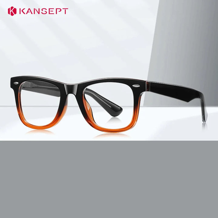 Kansept Unisex Full Rim Square Tr 90 Alloy Reading Glasses 62028
