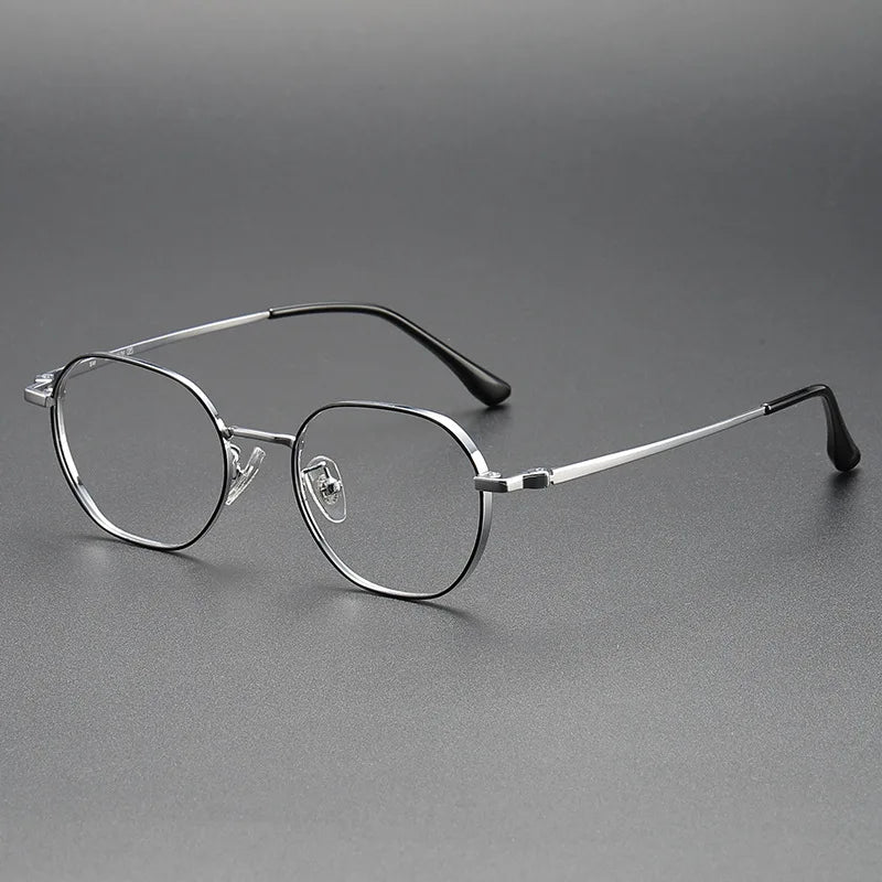 Momoja Women's Full Rim Polygonal Titanium Eyeglasses 124208