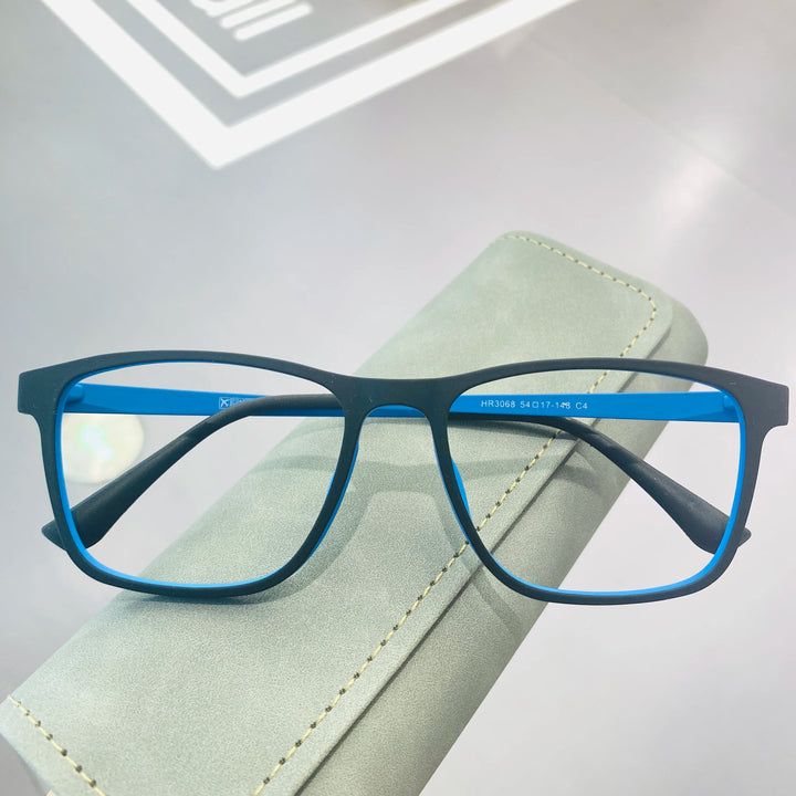 Xbora Unisex Full Rim Square Tr 90 Titanium Reading Glasses 13068