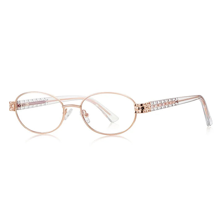 CCspace Women's Full Rim Oval Tr 90 Alloy Reading Glasses 802552