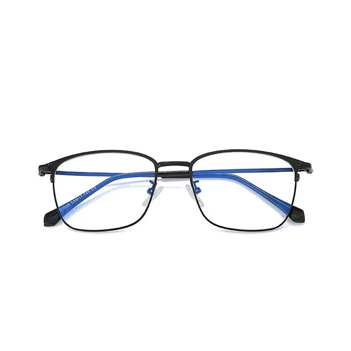 Kocolior Unisex Full Rim Square Stainless Steel Hyperopic Reading Glasses 101905 Reading Glasses Kocolior