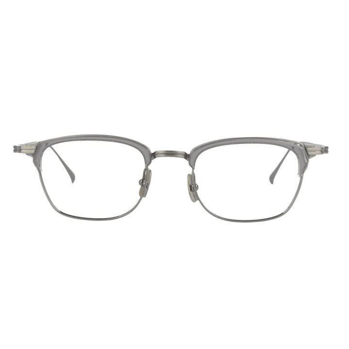 Black Mask Unisex Full Rim Square Acetate Titanium Eyeglasses 194526