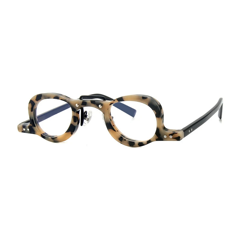 Gatenac Women's Full Rim Oval Double Bridge Acetate Eyeglasses G56064