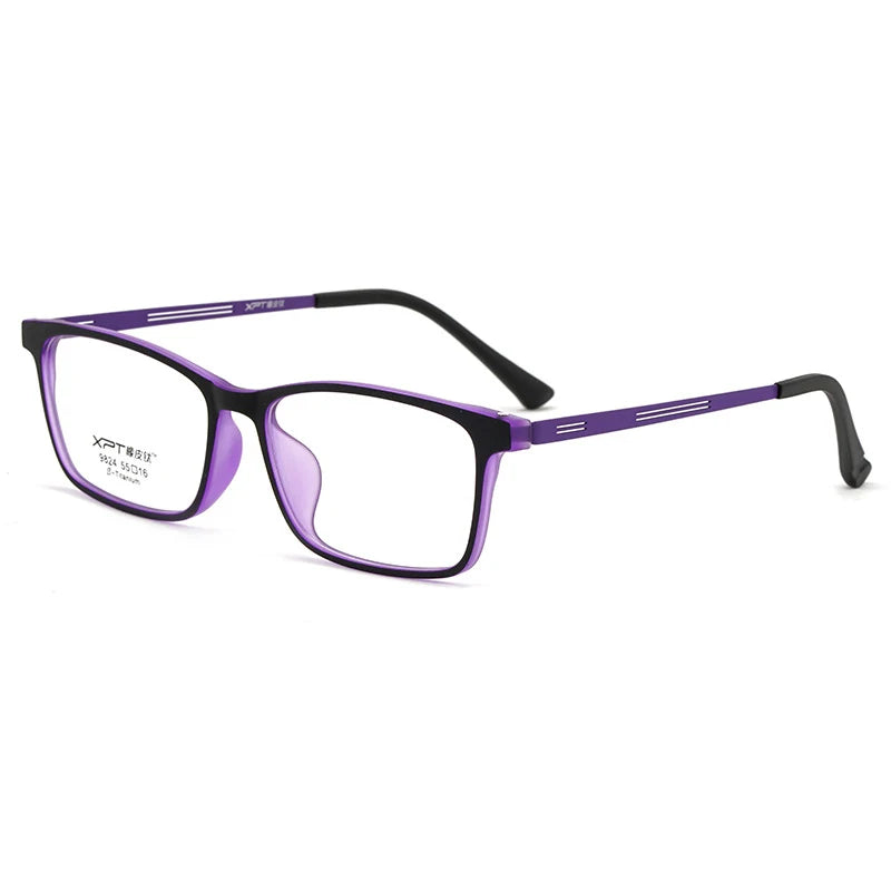 Xbora Unisex Full Rim Square Tr 90 Titanium Eyeglasses 79824
