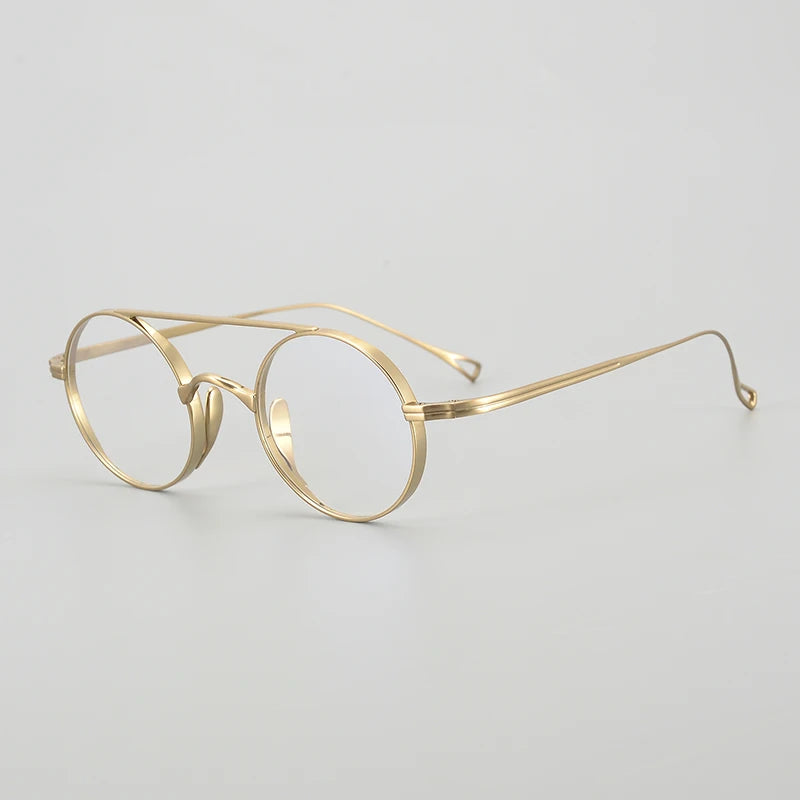 Gatenac Unisex Full Rim Double Bridge Titanium Eyeglasses Gxyj1473 Full Rim Gatenac