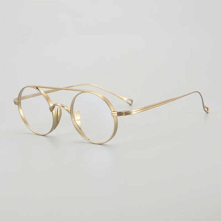 Gatenac Unisex Full Rim Double Bridge Titanium Eyeglasses Gxyj1473 Full Rim Gatenac