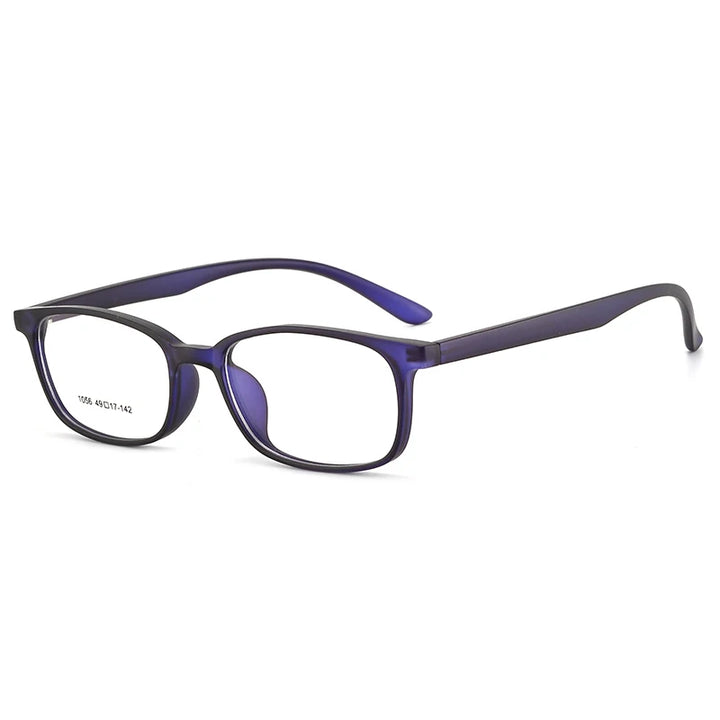 Bclear Unisex Full Rim Square Small Tr 90 Titanium Eyeglasses 1056 Full Rim Bclear Drak blue