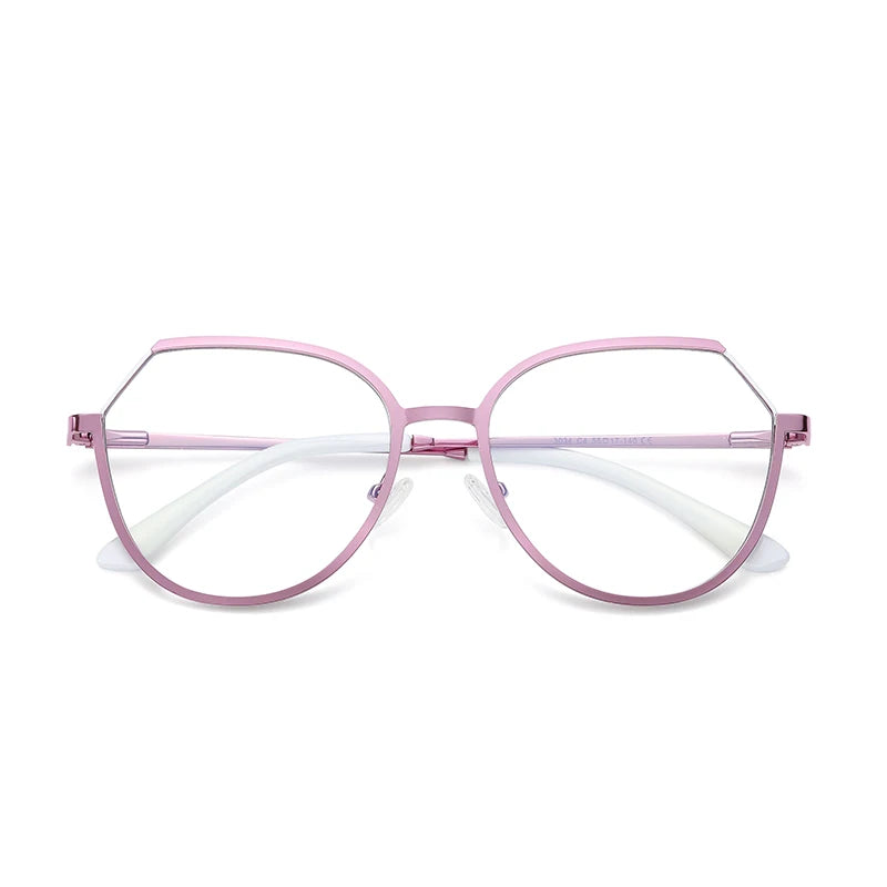 Vicky Women's Full Rim Polygon Alloy Reading Glasses 3034 Reading Glasses Vicky