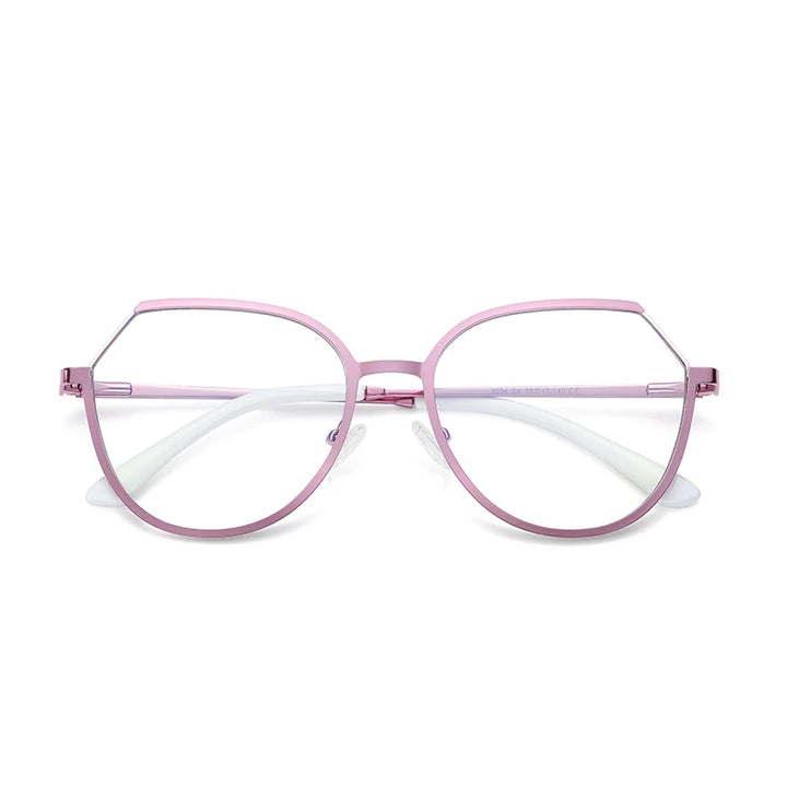 Vicky Women's Full Rim Polygon Alloy Reading Glasses 3034 Reading Glasses Vicky