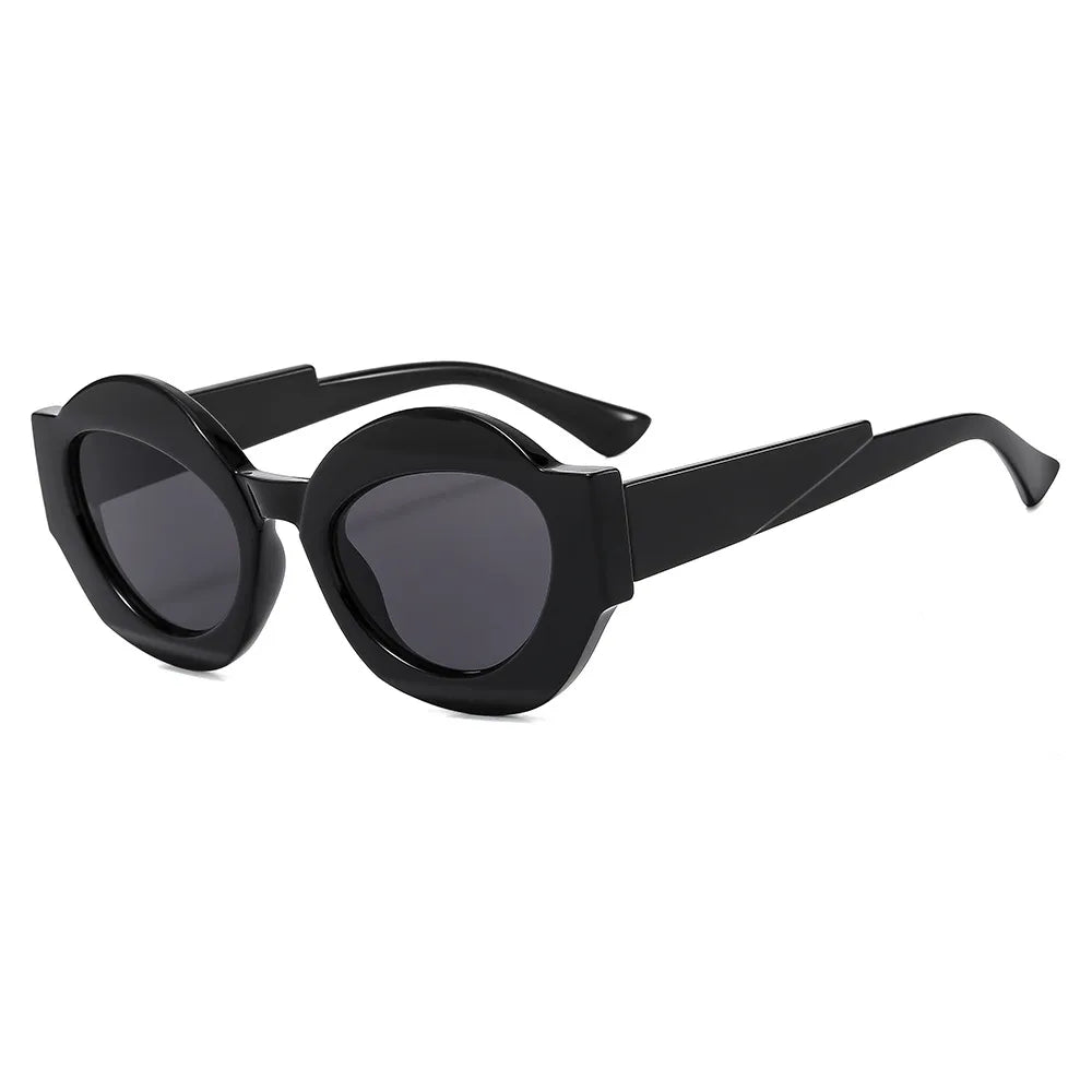 CCspace Unisex Full Rim Oval Resin Eyeglasses 56864 Full Rim CCspace C1BlackGrey