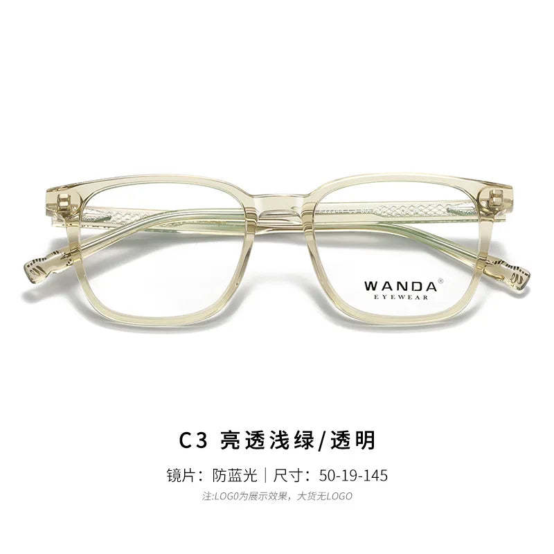 Reven Jate Women's Full Rim Round Square Tr 90 Alloy Eyeglasses 22244