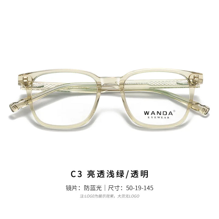 Reven Jate Women's Full Rim Round Square Tr 90 Alloy Eyeglasses 22244