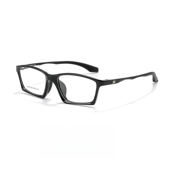 Yimaruili Unisex Full Rim Square Polycarbonate Sport Eyeglasses Y5003 Full Rim Yimaruili Eyeglasses Brihgt Black