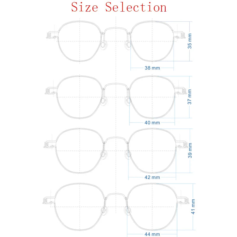 Yujo Unisex Full Rim Polygonal Stainless Steel Eyeglasses Y3835 Full Rim Yujo