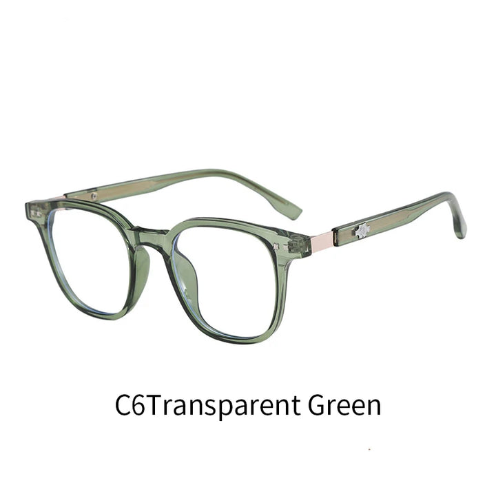 Xbora Unisex Full Rim Oval Square Tr 90 Eyeglasses 503555