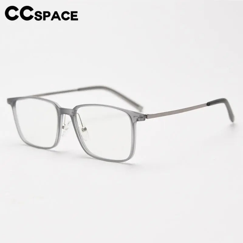 CCspace Unisex Full Rim Square Tr 90 Titanium Eyeglasses 56903 Full Rim CCspace