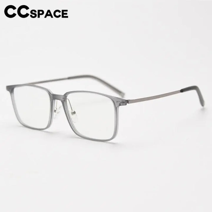 CCspace Unisex Full Rim Square Tr 90 Titanium Eyeglasses 56903 Full Rim CCspace