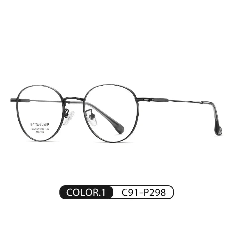 Vicky Unisex Full Rim Round Titanium Reading Glasses St6220 Reading Glasses Vicky ST6220-C1-C91-P298 0