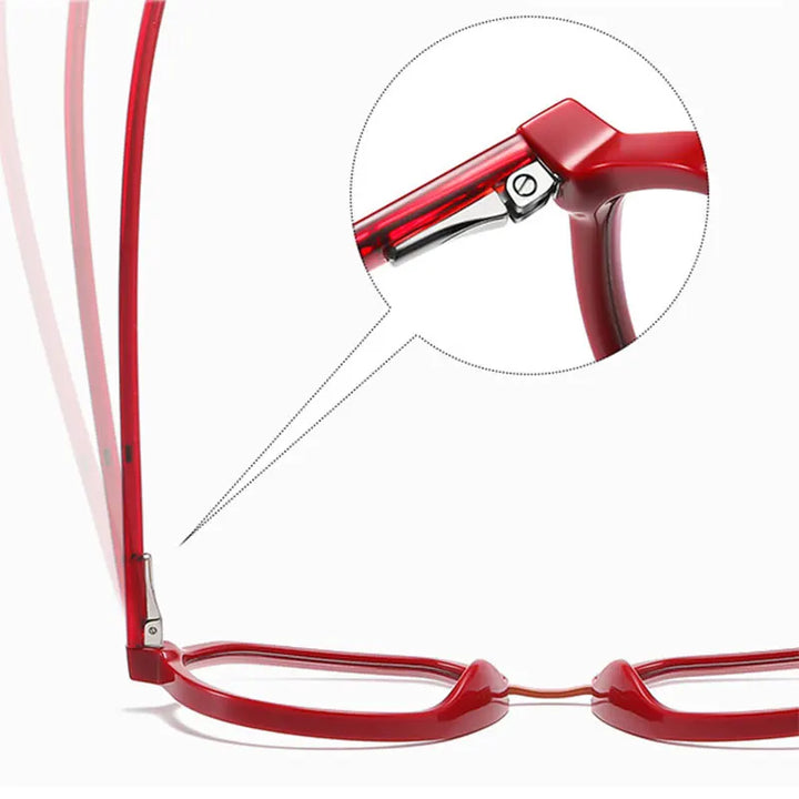 CCspace Unisex Full Rim Flat Top Round Tr 90 Titanium Eyeglasses 57322 Full Rim CCspace