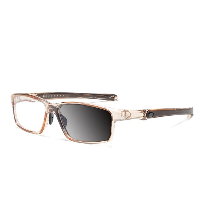 Kocolior Unisex Full Rim Rectangle Polycarbonate Sport Eyeglasses Fj81 Full Rim Kocolior Photochromic Tea