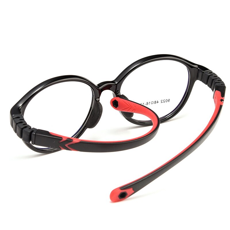 Yimaruili Unisex Children's Full Rim Round Tr 90 Silicone Eyeglasses 9022et Full Rim Yimaruili Eyeglasses