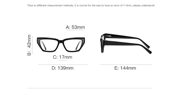 Vicky Unisex Full Rim Square Cat Eye Tr 90 Titanium Reading Glasses 2155 Reading Glasses Vicky