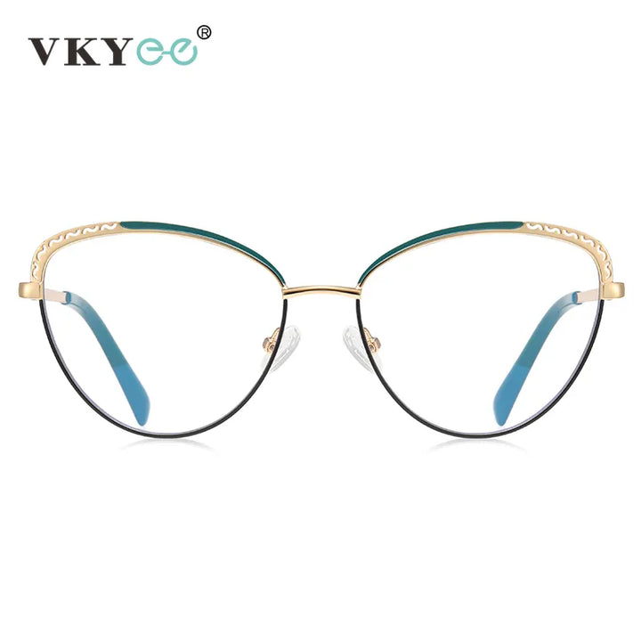 Vicky Unisex Full Rim Tr 90 Stainless Steel Butterfly Reading Glasses 3111 Reading Glasses Vicky