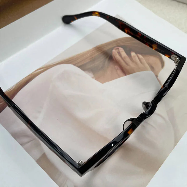 Yujo Women's Full Rim Oval Square Acetate Polarized Sunglasses Y4638 Sunglasses Yujo