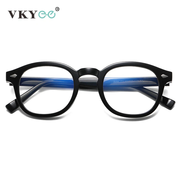 Vicky Unisex Full Rim Square Tr 90 Titanium Eyeglasses 2096 Full Rim Vicky