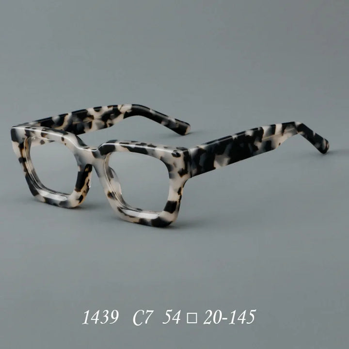 CCspace Women's Full Rim Brow Line Square Acetate Reading Glasses 311022