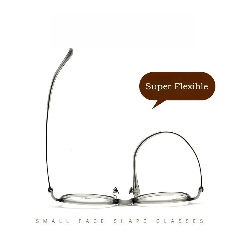 Yimaruili Unisex Full Rim Round Tr 90 Titanium Eyeglasses 7g L9108y Full Rim Yimaruili Eyeglasses