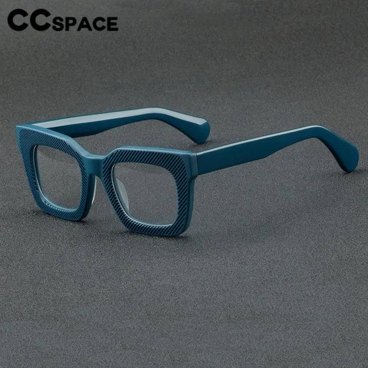 CCspace Unisex Full Rim Square Acetate Eyeglasses 56911 Full Rim CCspace
