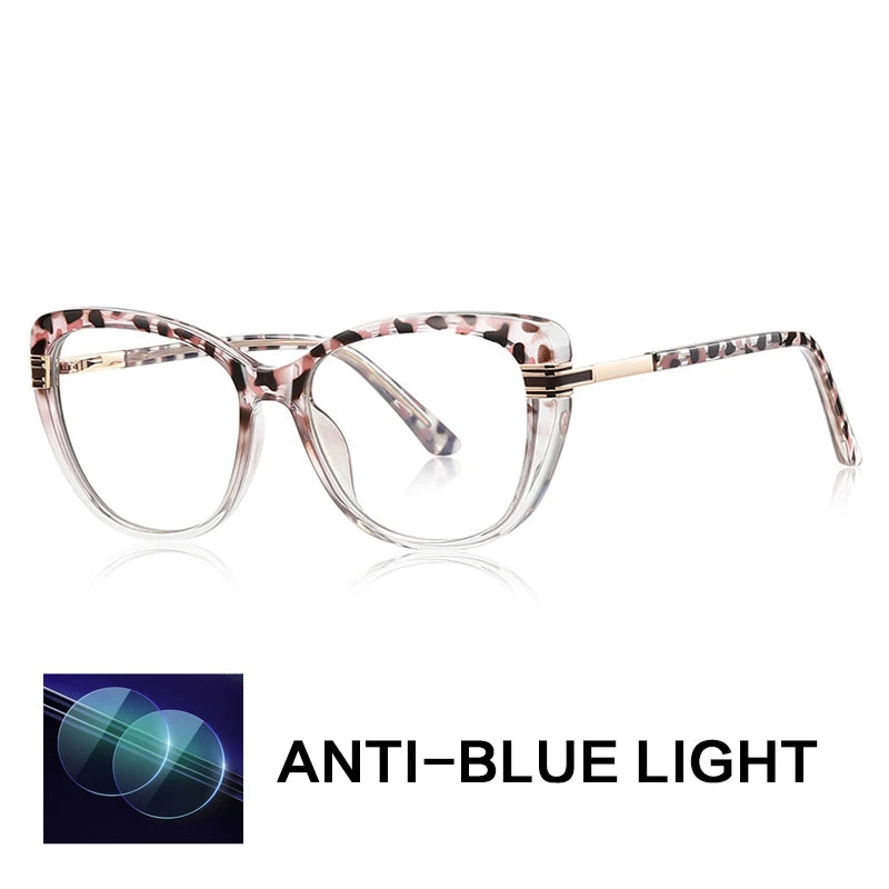 Gatenac Women's Full Rim Butterfly Tr 90 Titanium Reading Glasses G2274