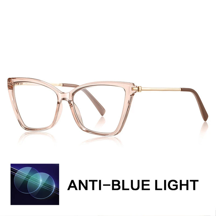 Gatenac Women's Full Rim Cat Eye Tr 90 Titanium Reading Glasses Gx2234