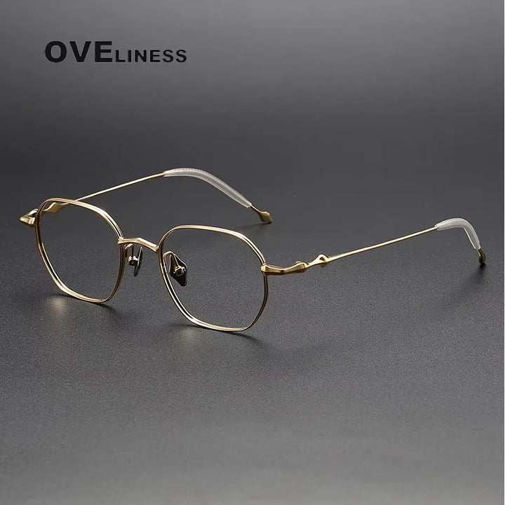 Oveliness Women's Full Rim Oval Square Titanium Eyeglasses 61135