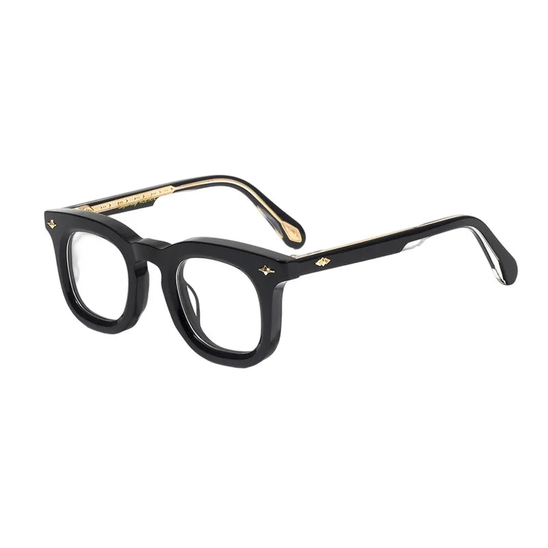 Nobler Unisex Full Rim Square Thick Acetate Eyeglasses 51093