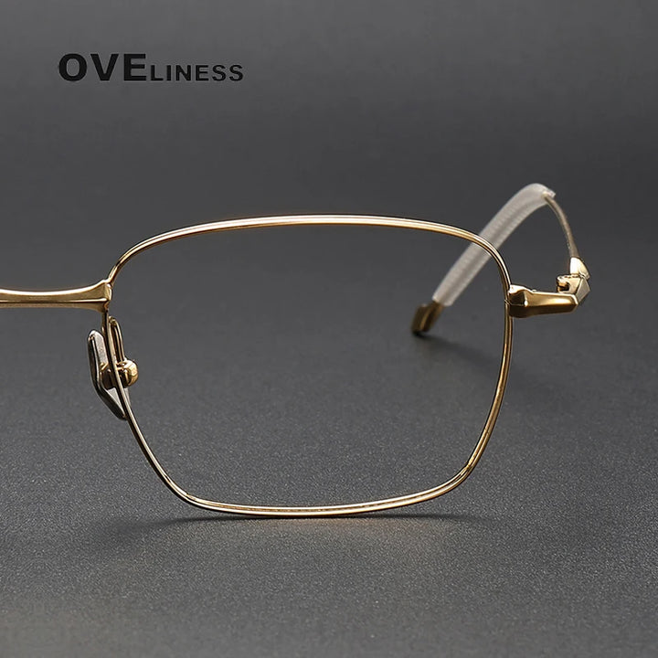Oveliness Unisex Full Rim Square Titanium Eyeglasses 4118 Full Rim Oveliness
