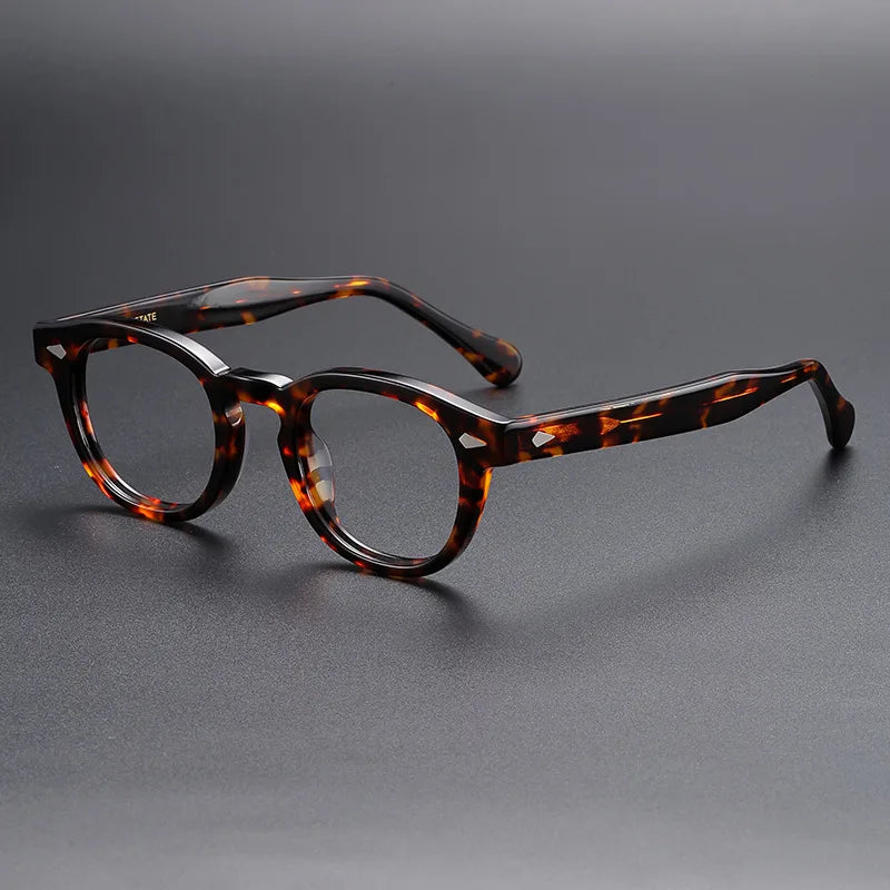 Yimaruili Unisex Full Rim Oval Square Acetate Eyeglasses 56006