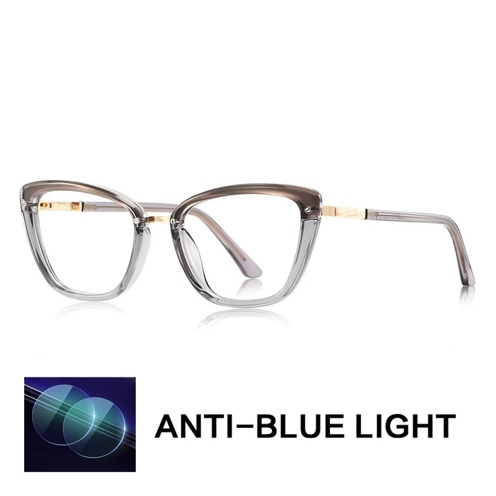 Gatenac Women's Full Rim Square Tr 90 Titanium Reading Glasses Gxy2220