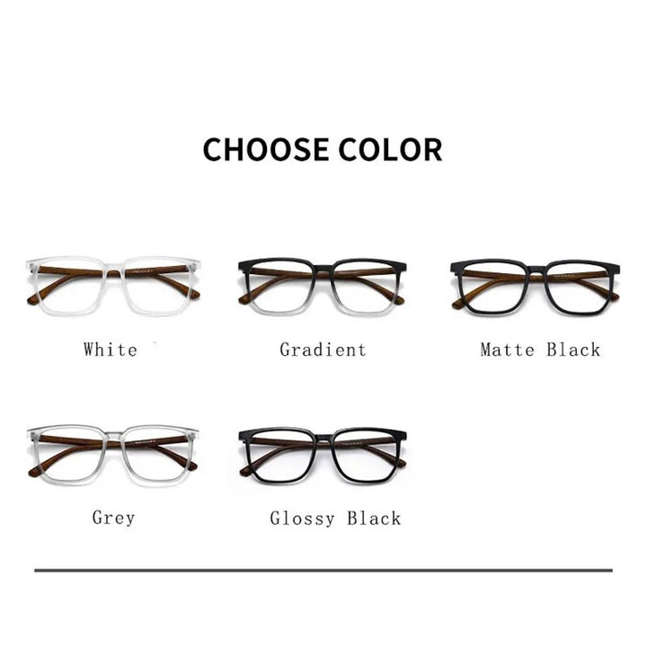 Hdcrafter Unisex Full Rim Square Tr 90 Acetate Eyeglasses 752323 Full Rim Hdcrafter Eyeglasses