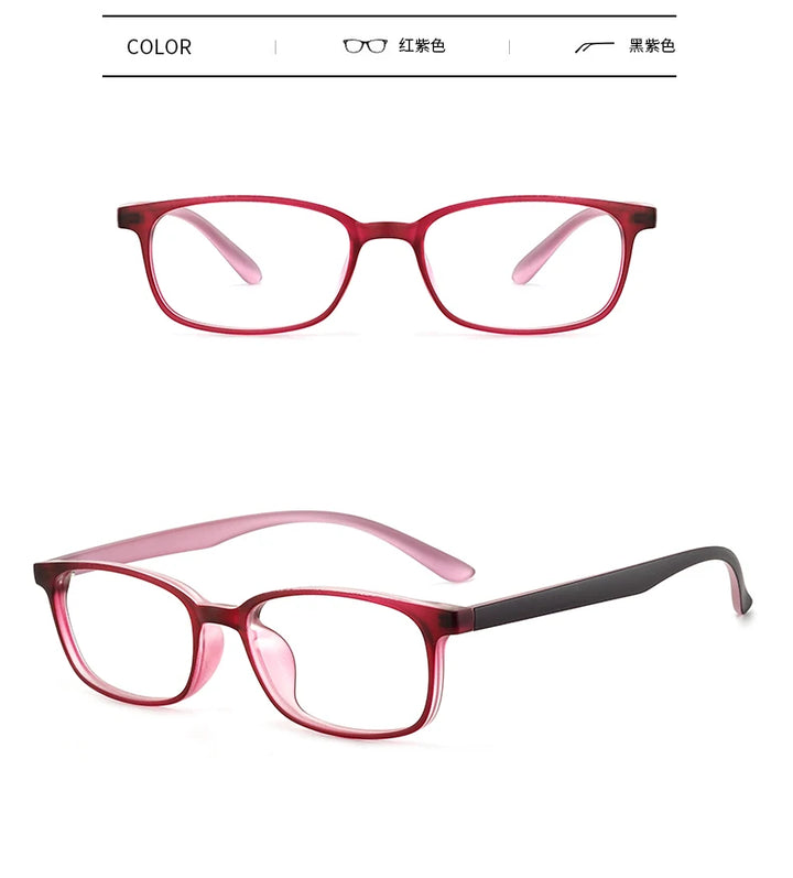 Reven Jate Unisex Small Full Rim Square Plastic Eyeglasses 1056 Full Rim Reven Jate